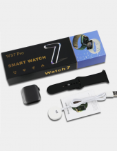 WS7 Pro Smartwatch Hızlı Kablosuz Şarj Özelliği Siyah Renk thumbnail 1