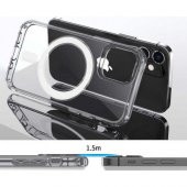 Apple iPhone 13 Pro Uyumlu Kılıf Magsafe Wireles Şarj Özellikli Şeffaf Kılıf - 2