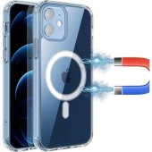 Apple iPhone 13 Pro Uyumlu Kılıf Magsafe Wireles Şarj Özellikli Şeffaf Kılıf - 3