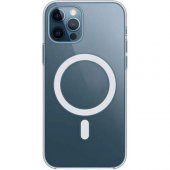 Apple iPhone 13 Pro Max Uyumlu Kılıf Magsafe Wireles Şarj Özellikli Şeffaf Kılıf - 5