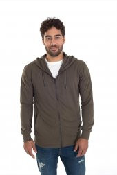 Grand Wolf GW0003 - Basic Kapüşonlu Fermuarlı Sweatshirt - 6