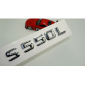 S550L Bagaj Krom Metal 3M 3D Yazı Logo - 1