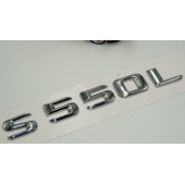 S550L Bagaj Krom Metal 3M 3D Yazı Logo - 3