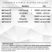 Renault Megane 1, Scenic 1, R19, Trafic, Master için Torpido Mandalı - 2