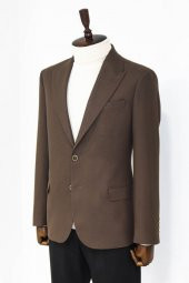 Desensiz Slim Fit Spor Kahverengi Erkek Ceket - 5