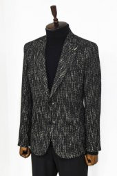 Desenli Slim Fit Spor Siyah Erkek Ceket - 5