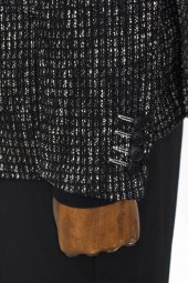 Desenli Slim Fit Spor Siyah Erkek Ceket - 6