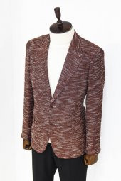 Desenli Slim Fit Spor Kahverengi Erkek Ceket - 7