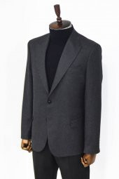 Desensiz Slim Fit Spor Füme Erkek Ceket - 5