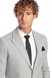 Desenli Slim Fit Gri Erkek Ceket - 2