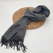 Balık Sırtı Klasik ve Spor Erkek Atkı Gri Renk - 8