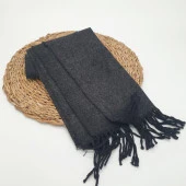 Balık Sırtı Klasik ve Spor Erkek Atkı Koyu Gri Renk - 8