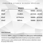 Fiat Palio, Albea,Siena için Güneşlik Ayağı - Açık Gri - 2