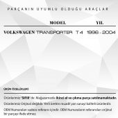 Volkswagen Transporter T4 için Sürgülü Cam Açma Mandalı - 2