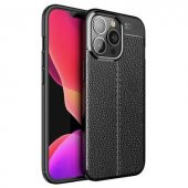 Apple iPhone 14 Pro Max Kılıf Deri Görünümlü Niss Silikon Kapak - 1