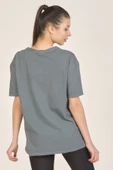 Antrasit Baskılı T-shirt - 4