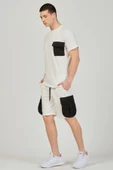 Erkek Şort T-Shirt Cepli Eşofman Takımı - 8