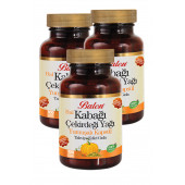 3 Kutu Balen Bal Kabağı Çekirdeği Yağı Kapsül 100 X 1380 mg Kabak Çekirdeği Kapsülü - 1