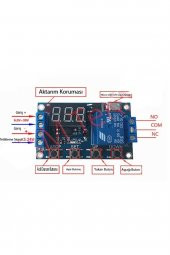 Dijital Zaman Ayarlı Röle Zaman Modülü Zaman Tetiklemeli Röle thumbnail 8