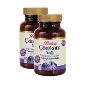 2 Kutu Balen Çörekotu Yağı Kapsülü Çörek Otu 80 Kapsül x 1380 Mg Soğuk Pres - 1