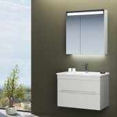 Orka Varna 80 cm MDF Mat Kaşmir Banyo Dolabı Takımı - 1