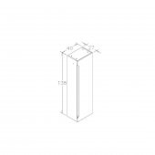 Orka Varna 40 cm Mat Kaşmir Banyo Boy Dolabı - 3