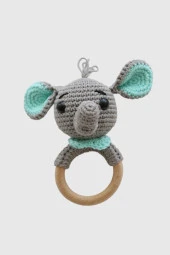 Amigurumi Fil Çıngırak Gri - 1