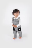 Salopet Mini Ekose Siyah & Beyaz - 2