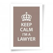 Avukatlara Özel Çerçevesiz Poster Keep Calm I'm a Lawyer 35x50 cm - 2