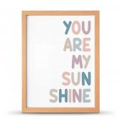 You Are My Sunsine Sen Benim Gün Işığımsın Çerçeveli Afiş Poster - 30x40 cm Büyük Boy - 4