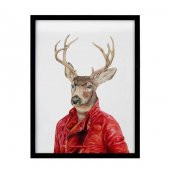 3lü Poster Çerçeve- Ayılar ve Geyik - 3