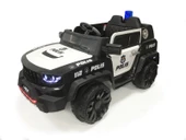 Akar Polis İznik 12V Çift Kişilik Uzaktan Kumandalı Akülü Araba Siyah - 1