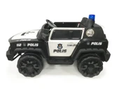 Akar Polis İznik 12V Çift Kişilik Uzaktan Kumandalı Akülü Araba Siyah - 3