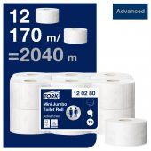 Tork Mini Jumbo Tuvalet Kağıdı İleri Düzey 12x170 Mt. (120280) - 2