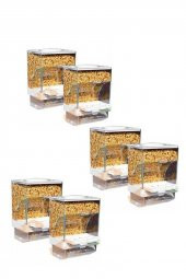 Akıllı Yemlik 6 lı Paket Muhabbet Kuşu Yemlik Kuş Yemliği Karışık Renk (Renk Stok Durumuna Göre ) - 1
