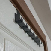 RİSİNGMABER Metal Mat Siyah Amerikan Kapı Arkası Askılık Organizer Askılık ve Banyo Kapı Arkası Askılık - 1