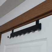 RİSİNGMABER Metal Mat Siyah Amerikan Kapı Arkası Askılık Organizer Askılık ve Banyo Kapı Arkası Askılık - 2