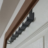 RİSİNGMABER Metal Mat Siyah Amerikan Kapı Arkası Askılık Organizer Askılık ve Banyo Kapı Arkası Askılık - 4