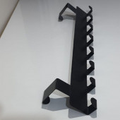 RİSİNGMABER Metal Mat Siyah Amerikan Kapı Arkası Askılık Organizer Askılık ve Banyo Kapı Arkası Askılık - 7