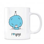 I Love Yoga Kupa Bardak - Kuzu Mavi Renk - 2