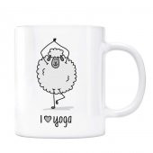 I Love Yoga Kupa Bardak - Kuzu Gri Renk - 1