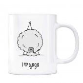 I Love Yoga Kupa Bardak - Kuzu Gri Renk - 2