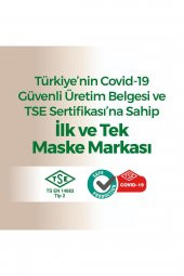 EVONY COLOR BEJ YUMUŞAK ELASTİK KULAKLI MASKE 50 ADET - 6