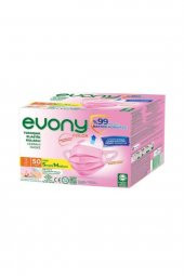 EVONY COLOR PEMBE CERRAHİ MASKE S/M - 50 ADET - 1