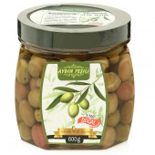 Aydın Yeşili Doğal Salamura Yeşil Çizik Zeytin 1 lt - 1