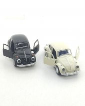 2 Adet Siyah & Beyaz Metal Vosvos Araba Dıe Cast Büyük Boy 12cm - 4