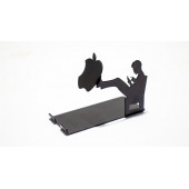 RİSİNGMABER Metal Mat Siyah Dekoratif Oturan Adam Telefon Tutacağı - 3