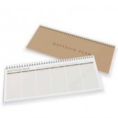 Haftalık Planlayıcı Spiralli Defter - Weekly Planner - 2