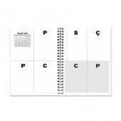 Tarihli Ajanda - Haftalık Planlayıcı (Sümen) - A5 Boy Kraft Kapak - 4