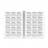 Tarihli Ajanda - Haftalık Planlayıcı (Sümen) - A5 Boy Kraft Kapak - 5